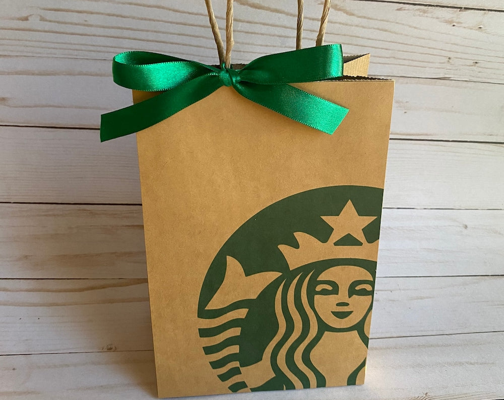 Set of 12 Starbucks coffee birthday party favor bags