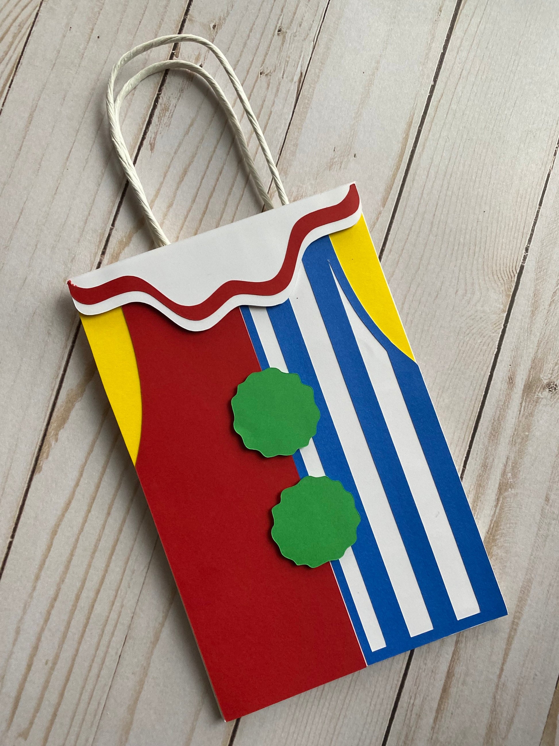 Set of 12 clown circus birthday party favor bags / Goodies / Treat bags / First Birthday party Decoration