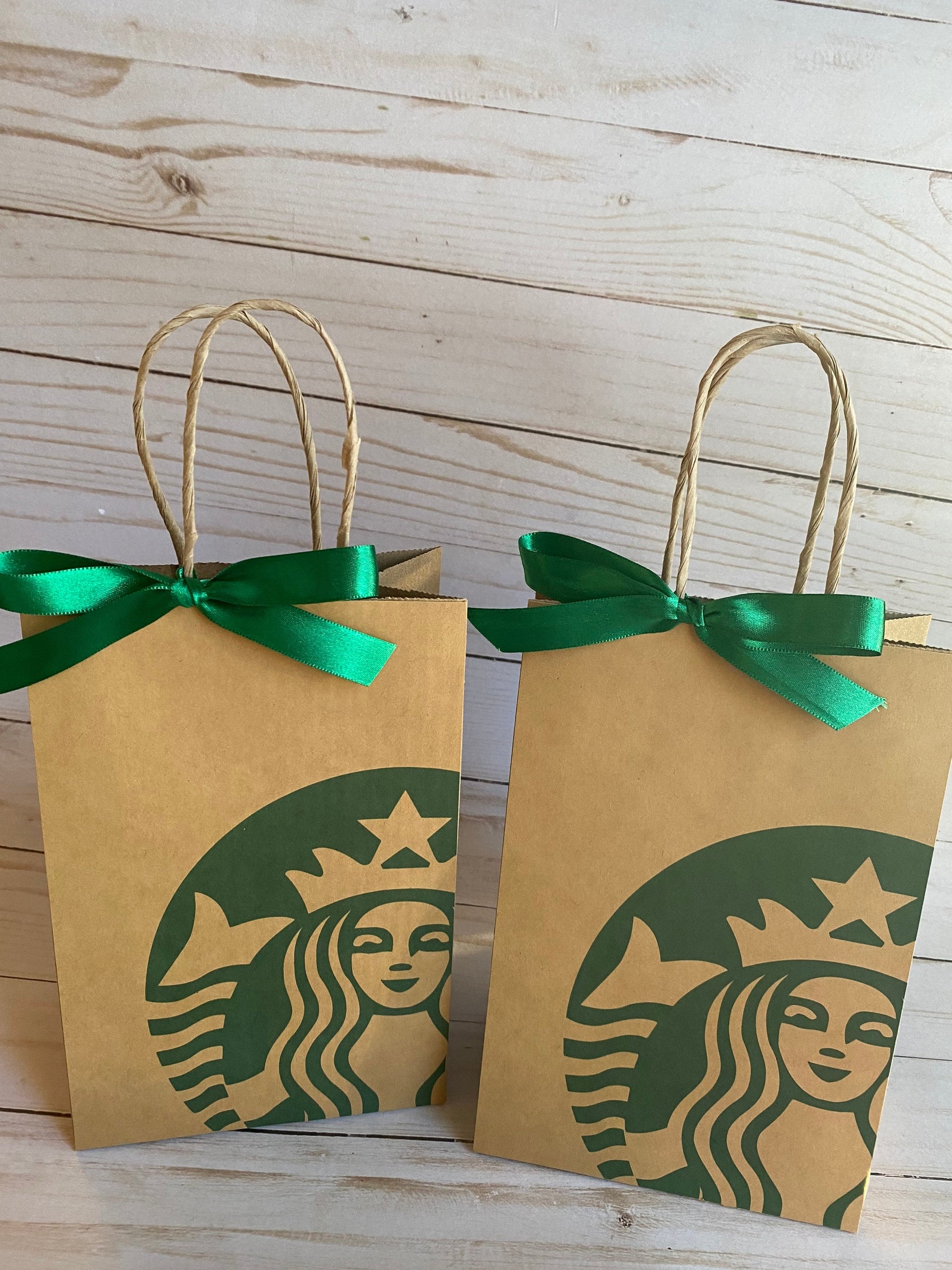 Set of 12 Starbucks coffee birthday party favor bags / Goodies / Treat bags / Frappe Birthday party Decoration