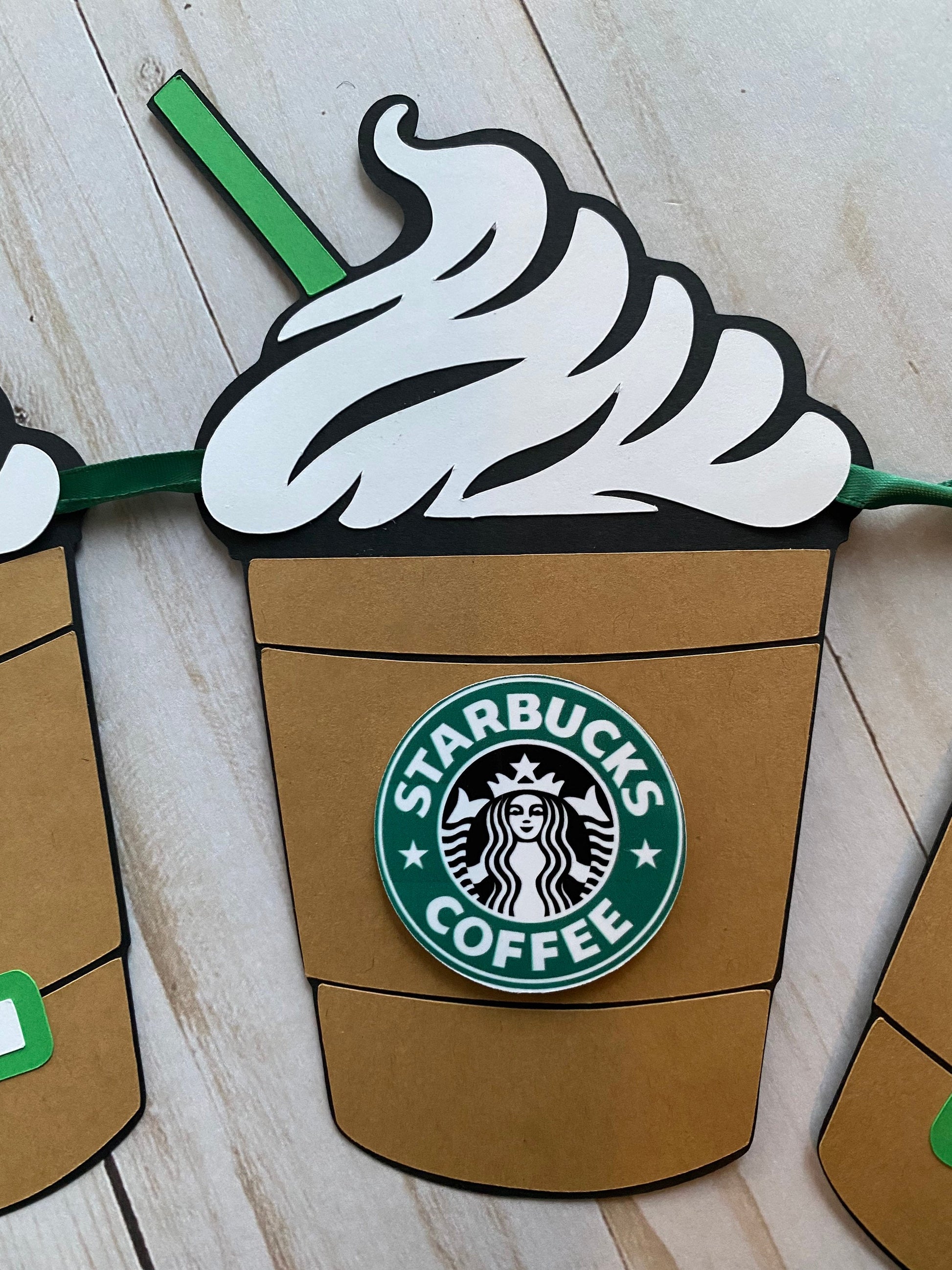 Starbucks coffee birthday party Banner / Frappe Birthday party Decoration