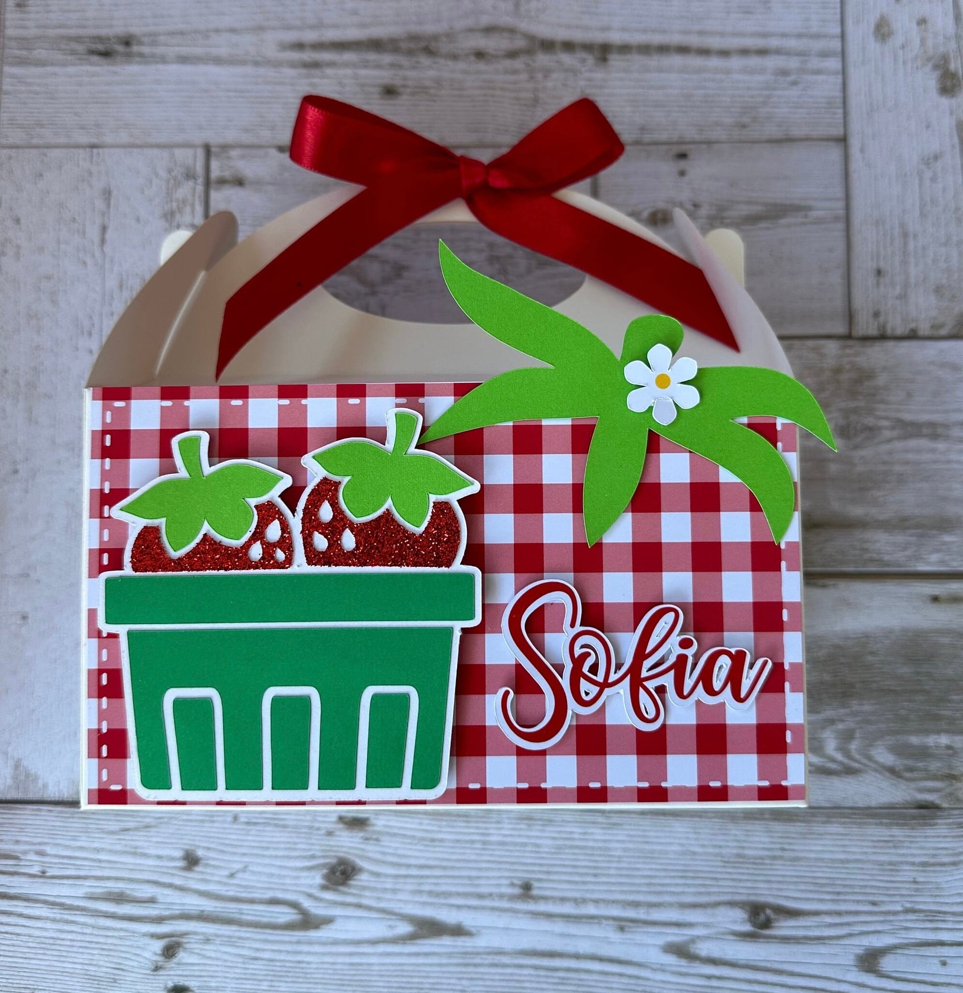 Strawberry Gable Box, fruit Decoration, first bir Theme, berr Birthday, Farm Treat Bags, decoration, party decoration