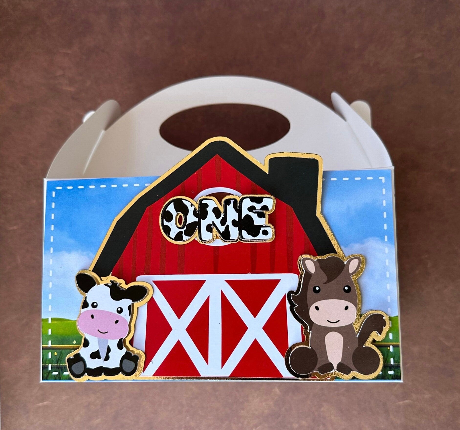 Farm Gable Box, Farm Decoration, Farm Theme, Farm Birthday, Farm Treat Bags, Farm Decorations, farm decoration, party decoration