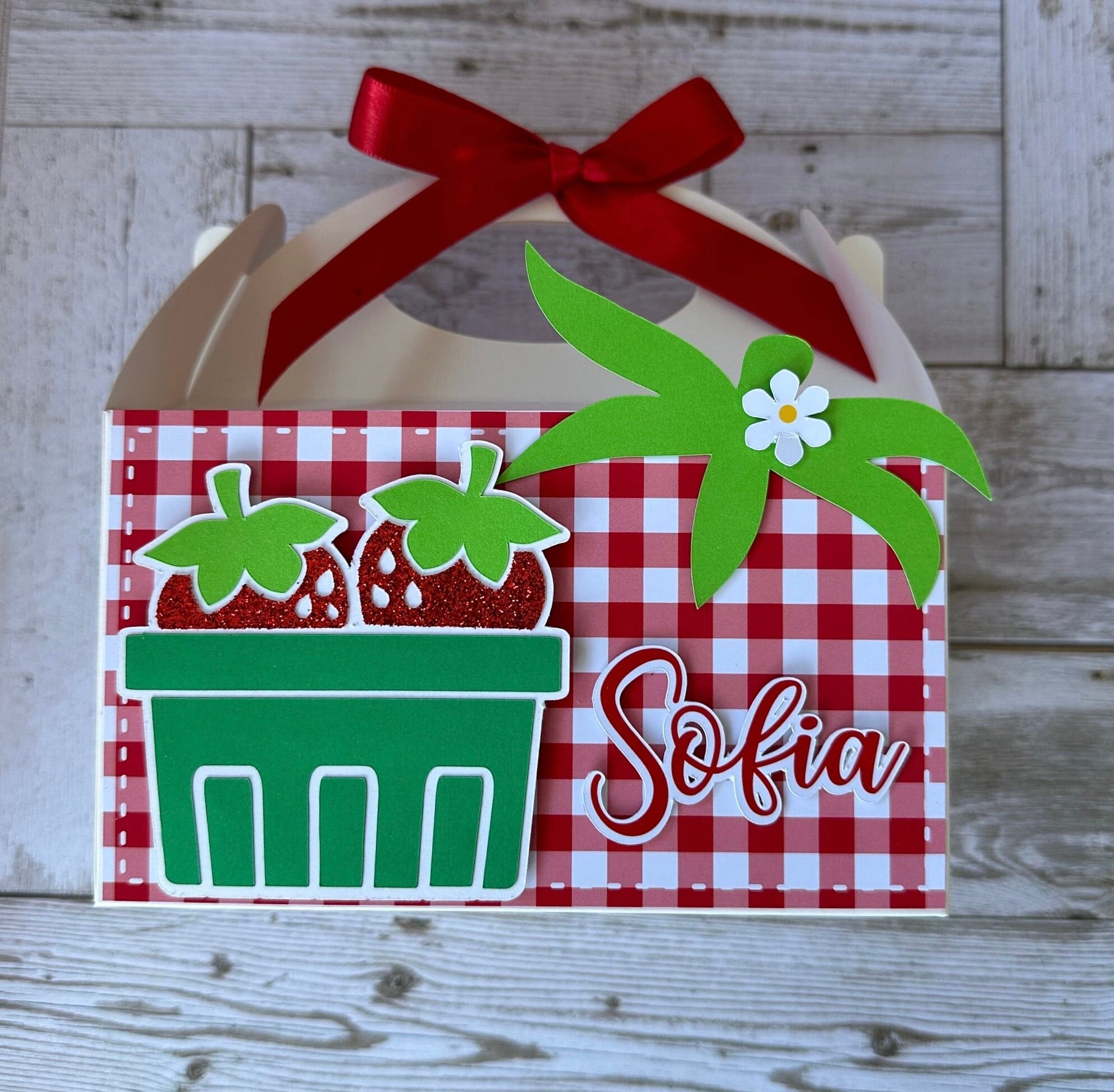 Strawberry Gable Box, fruit Decoration, first bir Theme, berr Birthday, Farm Treat Bags, decoration, party decoration